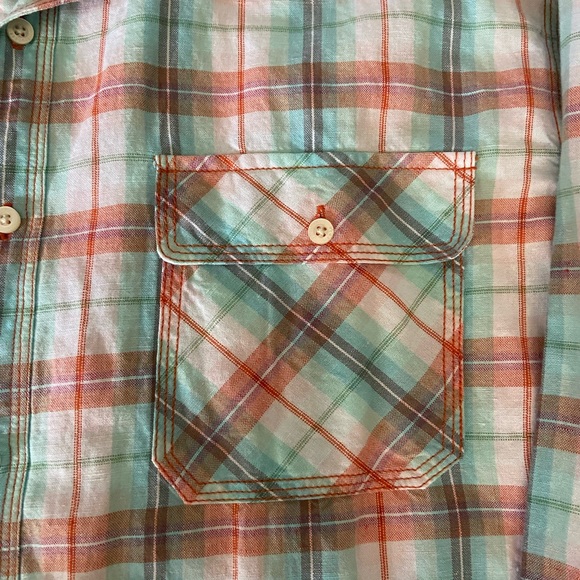 NWT Alan Flusser linen button down - Picture 2 of 3
